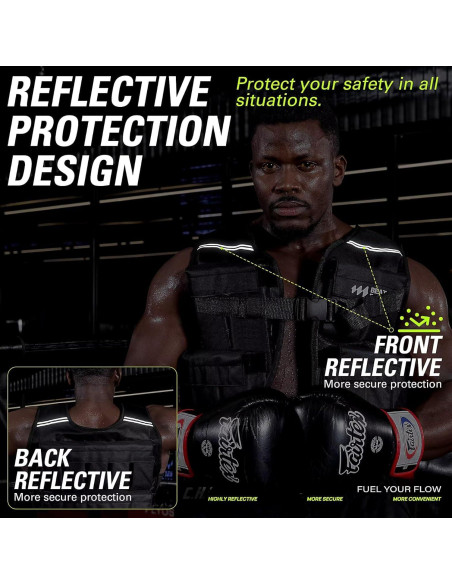 Chaleco con peso ajustable BeatBoost 10 kg para entrenamiento