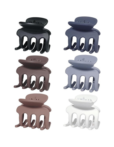 6 Clips de Garra Pequeños USDNICE para Cabello Fino 4.3x4.6cm