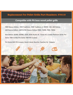 Cable de Alimentación de 1.83m YAOAWE para Parrillas de Pellet 2