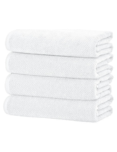 Juego de Toallas de Baño Great Bay Home 100% Algodón 4 Unidades 137x69cm