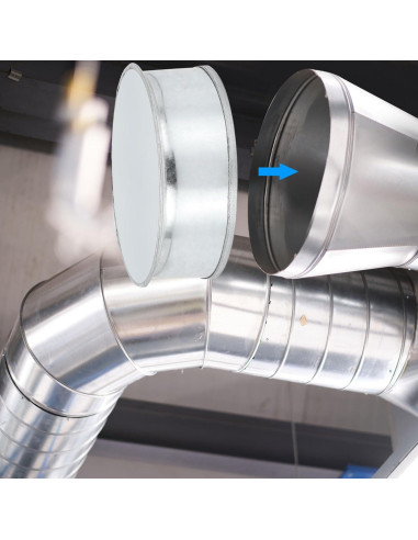 Tapón de Tee de Metal PATIKIL 125mm con Junta de Goma