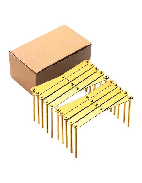 Soporte de Platos Plegable YEZILUU de Acero Inoxidable Dorado