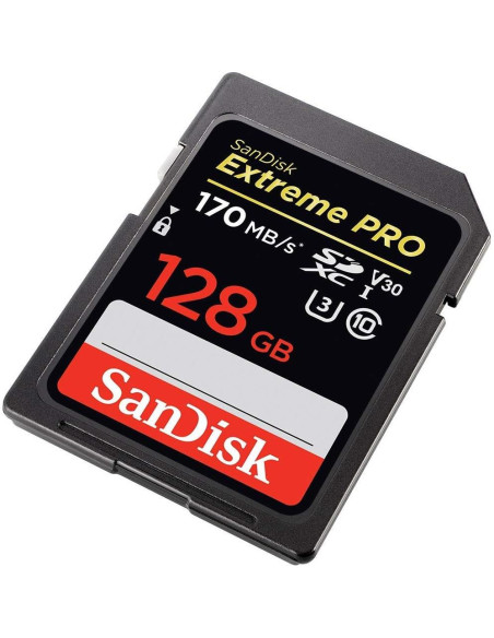 Tarjeta SD SanDisk 128GB Extreme Pro UHS-3 V30 4K + Lector