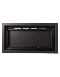 Cubierta de Ventilación de Piso Fittes Luxe 10x25 cm Acero Negro