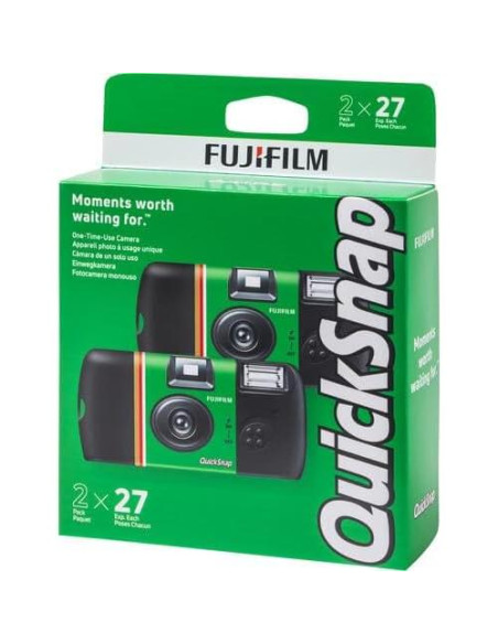 Cámara desechable FUJIFILM QuickSnap Flash 400 - 2 unidades