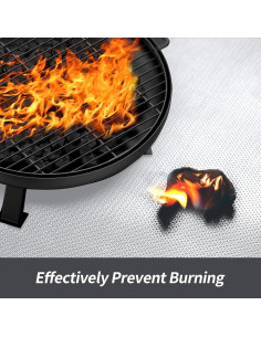 Alfombrilla a prueba de fuego MAGORUI 121.9x152.4cm para fogatas 2