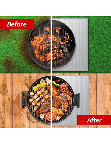 Alfombrilla a prueba de fuego MAGORUI 121.9x152.4cm para fogatas