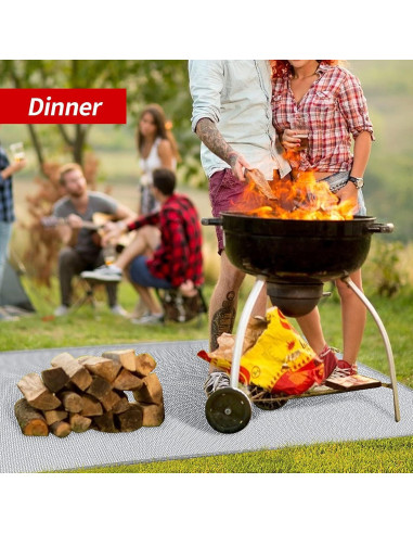 Alfombrilla a prueba de fuego MAGORUI 121.9x152.4cm para fogatas