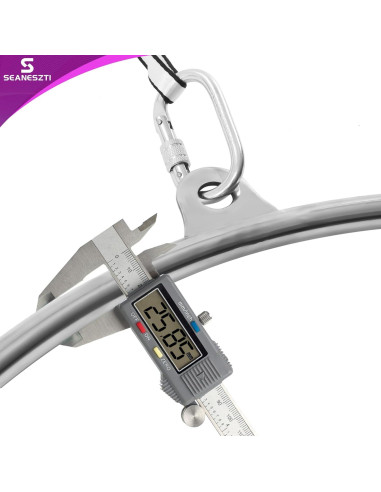 Aro Aéreo SEANESZTI 90 cm para Danza y Yoga, Carga 115 kg