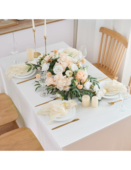 Paquete de 12 Servilletas de Gasa Beige 50.8cm Xiomot