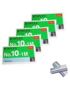 5000 Grapas No.10 HEGANGLY para Grapadoras Mini - 5 Cajas