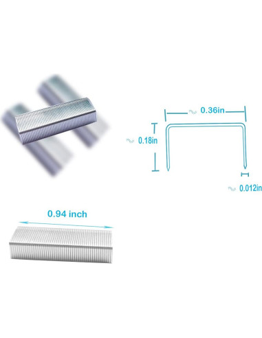 5000 Grapas No.10 HEGANGLY para Grapadoras Mini - 5 Cajas