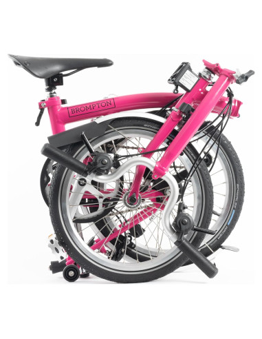 Bicicleta Plegable Brompton C Line 6 Velocidades Rosa Brillante