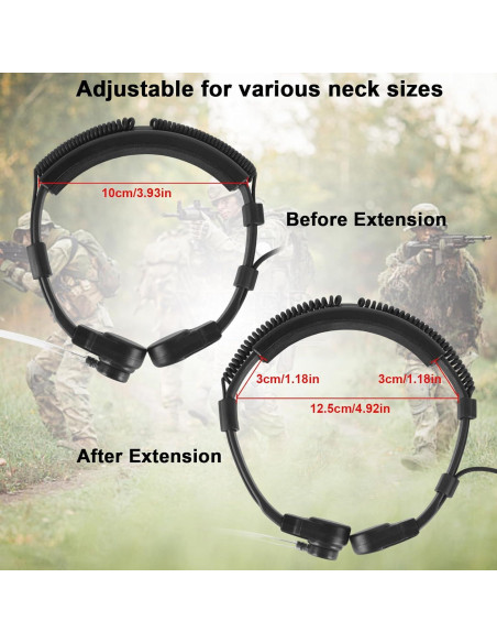 Auricular Táctico con Micrófono de Garganta Motorola XPR