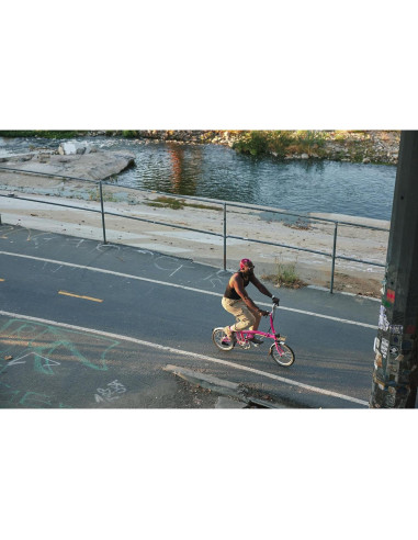 Bicicleta Plegable Brompton C Line 6 Velocidades Rosa Brillante