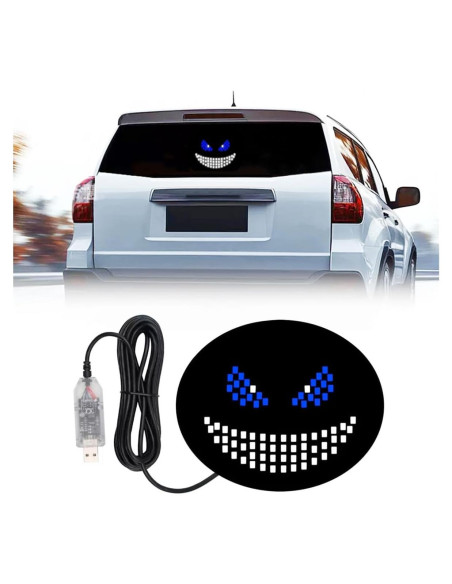 Luz Ojos de Diablo LED VOAKZEF Azul 11 Modos USB para Auto