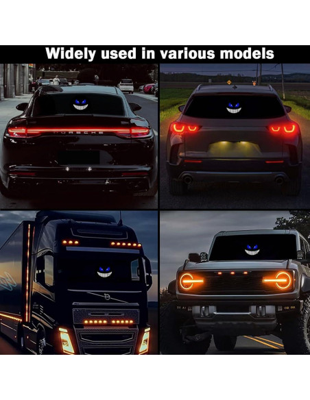 Luz Ojos de Diablo LED VOAKZEF Azul 11 Modos USB para Auto