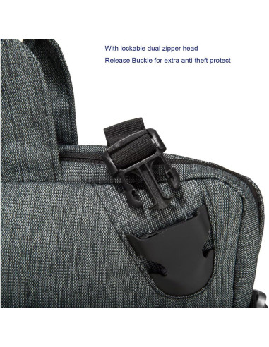 Bolsa Mensajera para Laptop 13-14" ECCRIS Azul Cielo