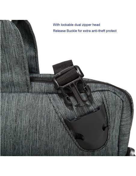 Bolsa Mensajera para Laptop 13-14" ECCRIS Azul Cielo