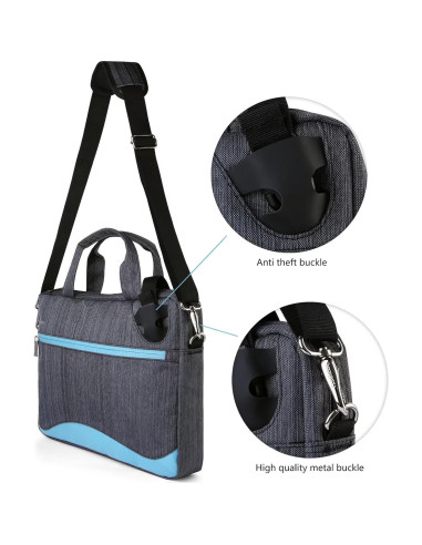 Bolsa Mensajera para Laptop 13-14" ECCRIS Azul Cielo