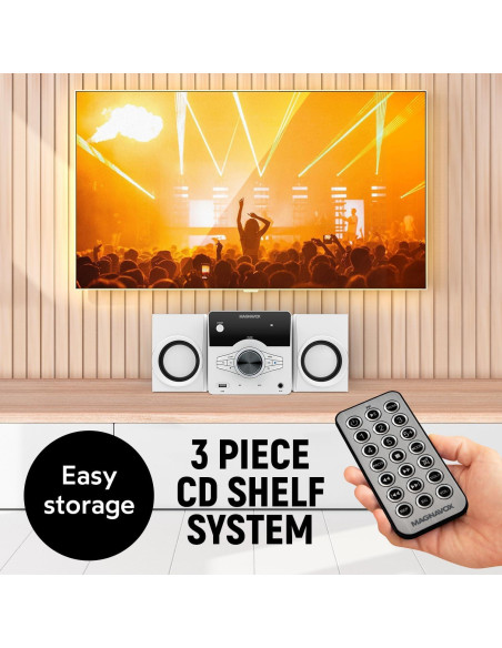 Sistema de Estante para CD Magnavox MM442 con Bluetooth y FM