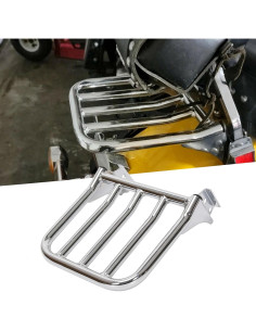 Soporte de Equipaje KUAFU Sissy Bar Cromo para Harley 2004+ 2