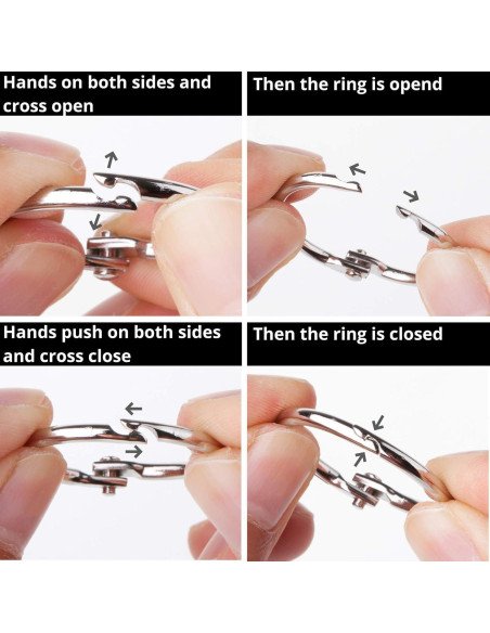 Anillos de Carpeta Mr. Pen 36 Pcs Tamaños Variados Hierro