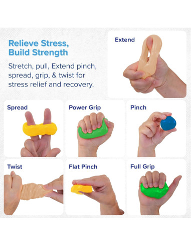 Masa de Terapia Life Works 4 Colores Silicona No Tóxica 340g