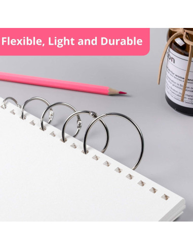 Anillos de Carpeta Mr. Pen 36 Pcs Tamaños Variados Hierro