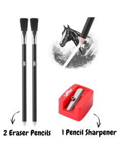 Set de Lápices Borradores Mr. Pen con Sacapuntas - 3 Pcs 2
