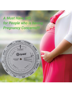 Rueda de Embarazo Ezyaid - Calculadora de Fecha de Parto 13 cm 2