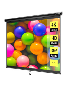 Pantalla de Proyector VIVOHOME Retráctil 120" 4K Manual HD