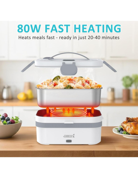 Caja de Almuerzo Eléctrica THRIVE1 1.8L Calentador 80W
