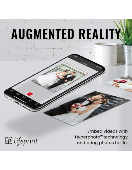 Impresora Portátil de Fotos Lifeprint 3x4.5 Blanca - Realidad Aumentada