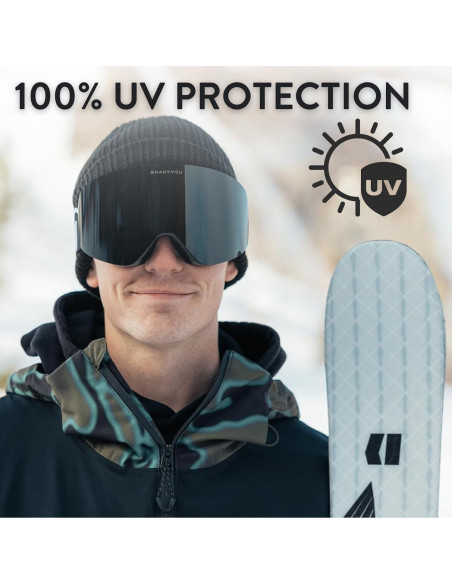 Gafas de Nieve ShadyVEU Anti Niebla TPU Ajustables UV400