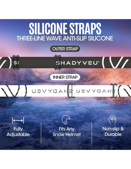 Gafas de Nieve ShadyVEU Anti Niebla TPU Ajustables UV400