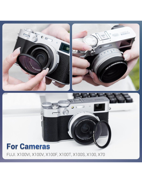 Anillo Adaptador de Filtro JJC AR-X100 para Fujifilm X100 - 49mm