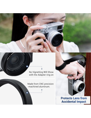 Anillo Adaptador de Filtro JJC AR-X100 para Fujifilm X100 - 49mm