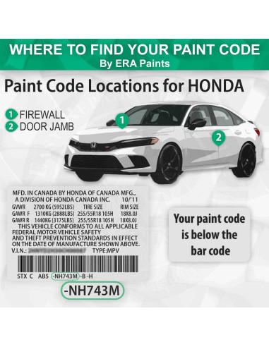 Pintura Automotriz ERA G511M Verde Metálico Galápagos 7.39 ml