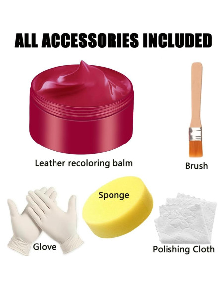 Bálsamo de Recoloración de Cuero Marrón UP22YOU - Kit Reparación