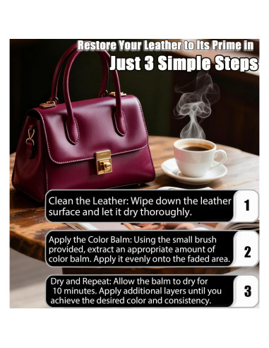 Bálsamo de Recoloración de Cuero Marrón UP22YOU - Kit Reparación