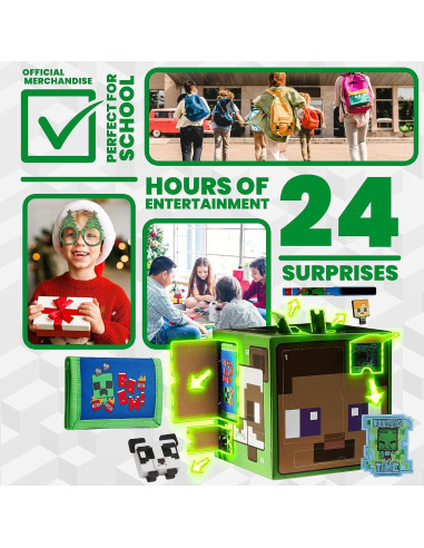 Calendario de Adviento Minecraft 2025 - 24 Sorpresas para Niños