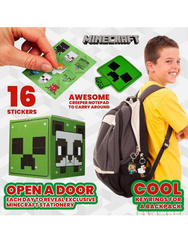 Calendario de Adviento Minecraft 2025 - 24 Sorpresas para Niños