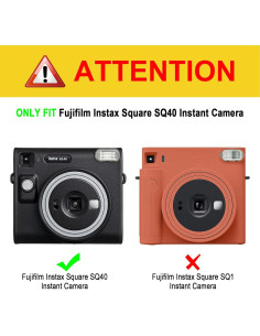 Funda Protectora Fintie para Cámara Fujifilm Instax SQ40 - PVC Duro Transparente 2