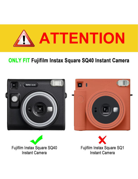 Funda Protectora Fintie para Cámara Fujifilm Instax SQ40 - PVC Duro Transparente