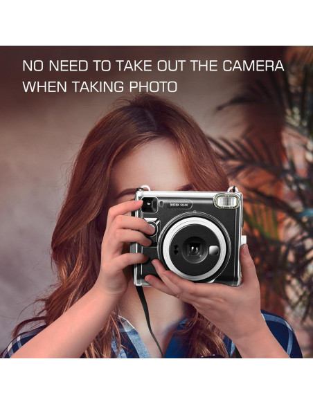 Funda Protectora Fintie para Cámara Fujifilm Instax SQ40 - PVC Duro Transparente