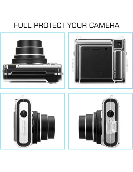 Funda Protectora Fintie para Cámara Fujifilm Instax SQ40 - PVC Duro Transparente