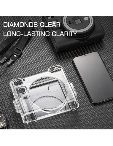 Funda Protectora Fintie para Cámara Fujifilm Instax SQ40 - PVC Duro Transparente