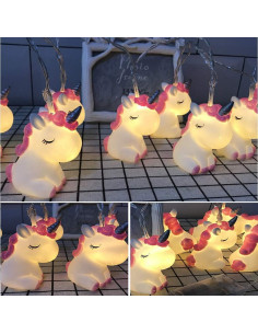Luces de Cadena LED NIWWIN 1.8m 10 Luces Unicornio Decorativas 2