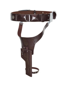 Cinturón de disfraz para hombres PU con funda cosplay Halloween 2